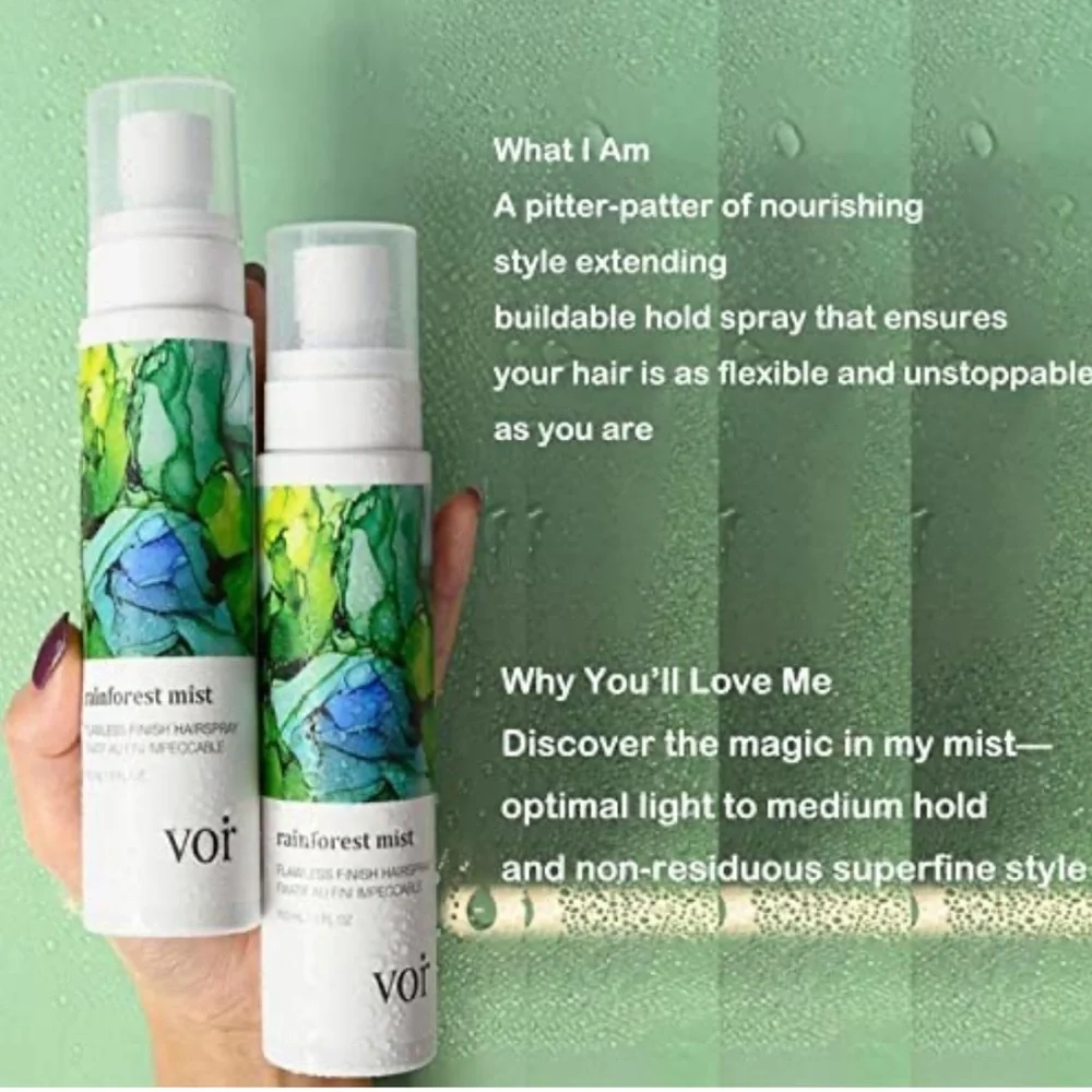 💦 VOIR HAIRCARE Rainforest Mist - Flawless Finish Hairspray